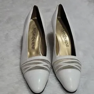 Yves Saint Laurent Shoes Vintage Yves Saint Laurent White